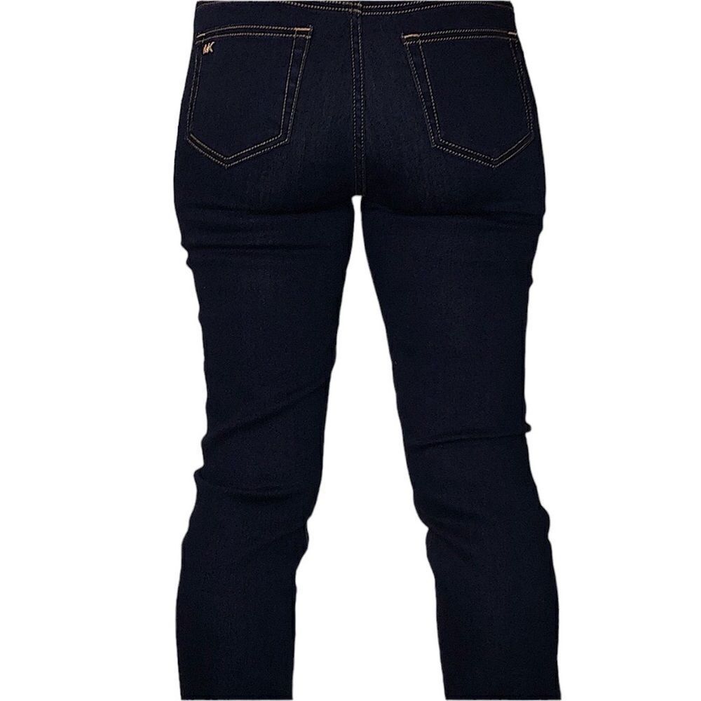 NWT MICHAEL KORS Skinny Jeans Front Gold Buttons Closure